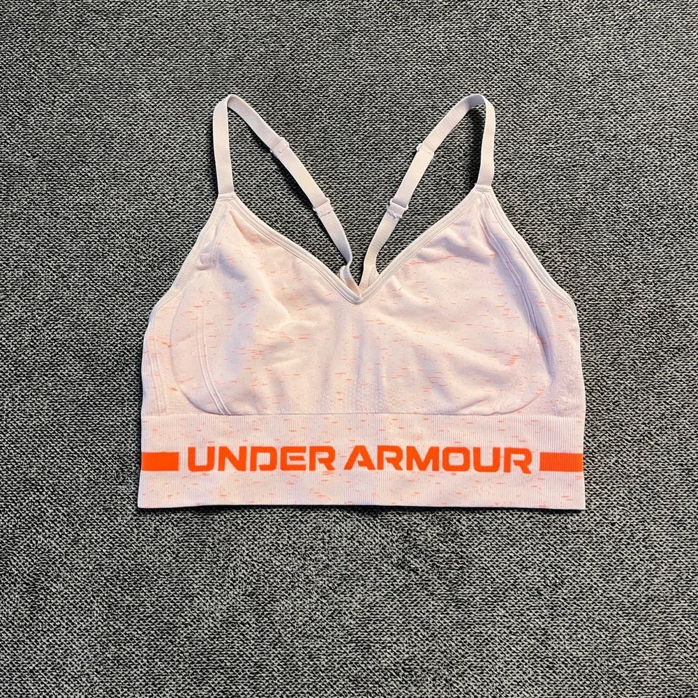 Under Armor Women's Light Pink Sports Bra - Picture 1 of 5